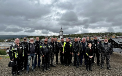 Danmarks Veteraners MC Touring til træf i Norge